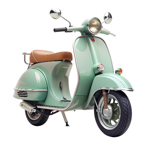 Scooter im Vintage-Stil